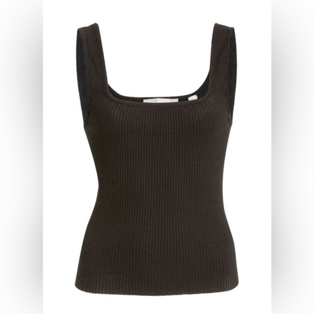 NWOT Vince Ribbed Square Neck Camisole